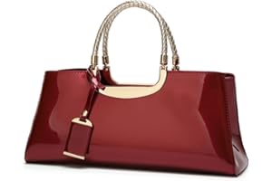 DEERWORD Mujer Bolsos de Mano Casual Bandolera Marca Mediano Totes Antirrobo Hombro Italianos PU Cuero 5378 1 piezas