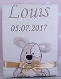★ Babydecke mit Namen und Datum bestickt ★ Baby Geschenke ★ Geburt ★ Taufe ★ - 9