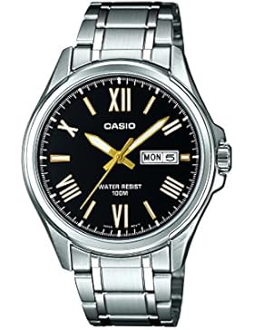 CASIO Herren-Armbanduhr Analog Quarz Edelstahl MTP-1377D-1AVEF