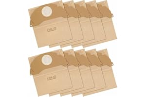 AROMELIVII 10 bolsas para aspiradora Kärcher WD 2, reutilizables para Karcher WD2 MV2, WD 2.000 - WD 2.399, KNT 2 Premium AS, A 2000 - A 2099, KFI 222 6.904-322.0 bolsas de filtro de fieltro