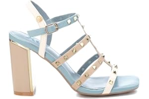 XTI - Sandalia cierre de hebilla para mujer, color: marron, talla: 37