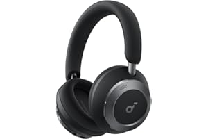 soundcore Space One Pro by Anker, Adaptive Active Noise Cancelling Headphones, Super Foldable Design, 60H Lossless Audio, Ultra-Fast Charging, Hi-Res Wireless Audio with LDAC, Comfortable Fit