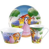 Blaumann Set de Porcelana Infantil 3 piezas Cenicienta