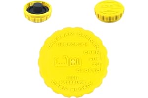 SOLARIS AUTOMOTIVE Yellow Radiator Overflow Tank Cap Expansion Tank Seal Cap Replacement Coolant Tank Sealing Cap 1304667 90409257