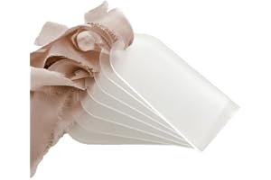 DcnrInsr 90PCS Frosted Acrylic Wedding Blank Place Card Clear Arch Gift Tag Name Plate Seating Chart DIY Mark Place for