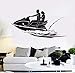 Produktbild Kssim  Wassersport Vinyl Aufkleber Jet Ski Wandaufkleber Vinyl Skifahren Tapete Wohnkultur Meer Strand Jet-Ski Wand Fenster Aufkleber 112 * 57 Cm