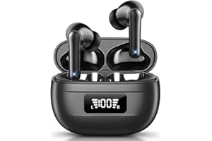 JBMI Cuffie Bluetooth, Auricolari Bluetooth 5.3 In Ear Stereo con 4 Microfono ENC, 60 Ore Cuffiette Wireless Cancellazione Rumore, Auricolare IP7 per iPhone e Androide, Earbuds Usb C Sportive per PC TV