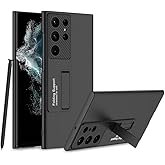 Spia Samsung Galaxy S23 Ultra ile Uyumlu Kılıf Siyah Carax Sert Kapak Orijinal (Samsung Galaxy S23 Ultra ile Uyumlu, Siyah)