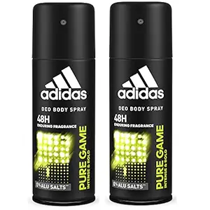 Adidas Pure Game Deodorant Body Spray for Men Combo (Pack of 2), 150ml