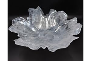 Tammaro Home Ciotola Centrotavola in Vetro di Murano Bianco Pansy Iris by