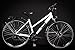 Produktbild 28" Zoll Alu Damen Fahrrad MIFA Shimano 21 Gang Scheibenbremsen Nabendynamo weiss