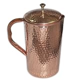 Dakshcraft ® Qualität reiner Kupfer Krug mit Deckel für Health Benefits