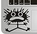 Produktbild Vati Blätter Removable Shock Horror Humor Teilhandmade Art Haut kühler Entwurf Vinylabziehbild Aufkleber für Trackpad Tastatur des Apple Macbook Pro Air Mac Laptop