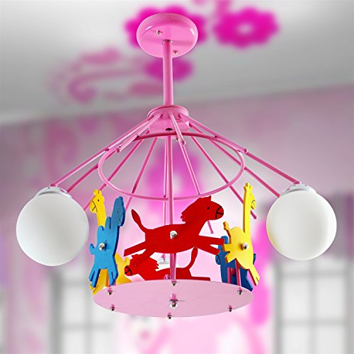 Preisvergleich Produktbild Carousel Lichter Persönlichkeit Cartoon Kinderzimmer Lampen Beleuchtung Schlafzimmer Decke Jungen und Mädchen