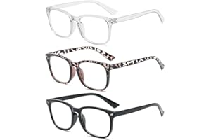 Yeenano Occhiali Luce Blu,3 Pezzi Donna Occhiali da Donna Montatura Occhiale per Computer Filtro Luce Blu Blue Light Glasses Occhiali da Gioco Occhiali Blue Blocker,Adatto Donne Uomo per PC TV Tablet
