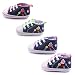 EXIU Baby Girl Boy Canvas Lace Shoes Anti Slip Soft Sole Prewalker Shoes 0-12M