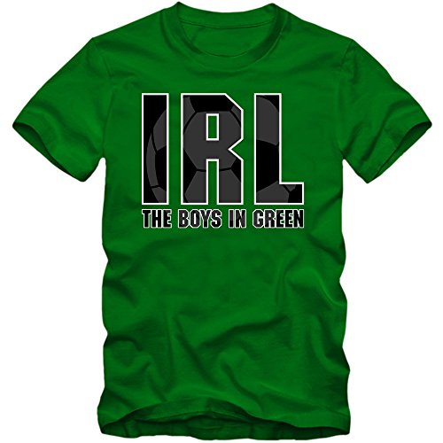 Irland EM 2016 #3 T-Shirt | Éire | Fußball | Herren | The Boys in Green | Trikot | Nationalmannschaft, Farbe:Hellgrün (Kelly Green L190);Größe:L Irland EM 2016 #3 T-Shirt | Éire | Fußball | Herren | The Boys in Green | Trikot | Nationalmannschaft, Farbe:Hellgrün (Kelly Green L190);Größe:L