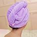 1Pcs Purple Hair Drying Microfiber Bath Towel Shower Head Cap Wrap Accessories