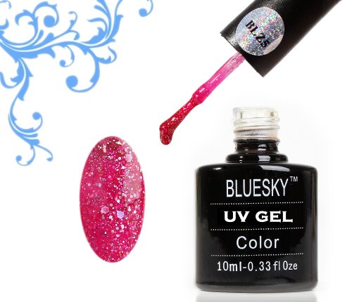 Bluesky BLZ 5 UV Soak Off Nail Gel Polish Starter Pack, Barbie Hot Pink 10 ml