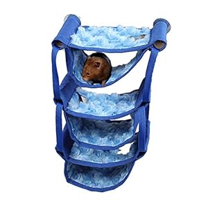 Oncpcare – Hamaca de Animal pequeño de Varias Capas con Plataforma de Cama para hámster Sirio y Hedgehog