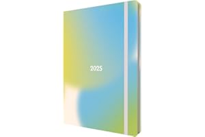 Collins Abstract Gradients 2025 Planner - A5 Week to View Diary - Blue - (E-AG153.60-25) - Stylish Weekly Eco Diary with Recycled Paper