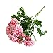 Produktbild Momangel 1 Bouquet Künstliche Chrysantheme Kunststoff Fake Blumen Bouquet Home Decor, Rose, Einheitsgröße