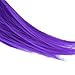 5 Pcs Colored Clip-on In Hair Extensions Straight Wigs Hairpieces 23.6 Inch Long - Blue Violet