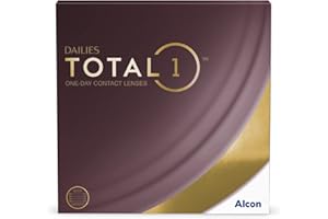 Dailies Total 1 Lentes de contacto de reemplazo diario, Pack de 90 , R 8.5 mm, D 14.1 mm, -2.00 Diopt