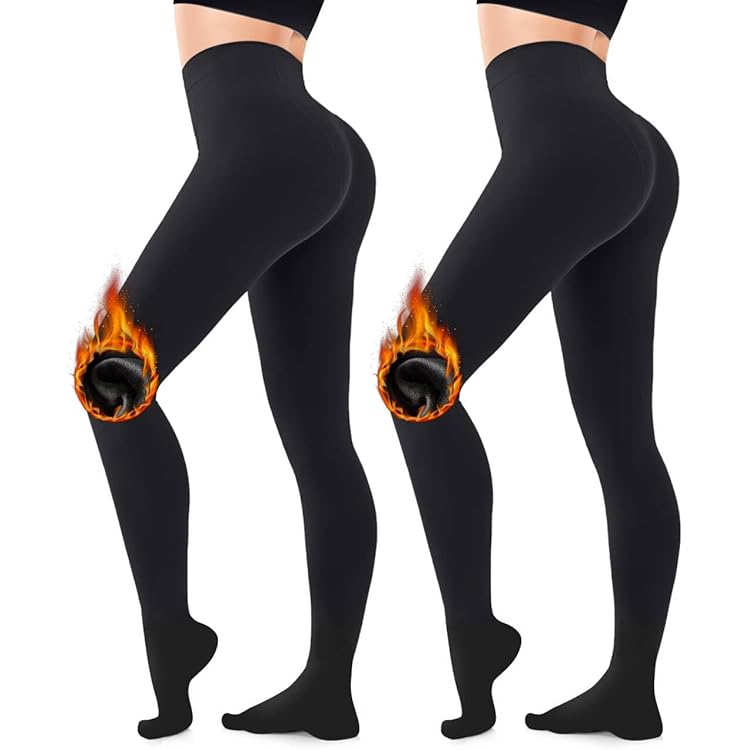 Collants Thermiques Doublés En Polaire à Une Couture Pour