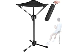 Wrneaoch Tabouret Pliant Portable TéLescopique, Tabouret Pliable Capacité de Charge 150kg, Tabouret Pliant Camping avec Sac De Rangement, Adapté pour Métro Queuing La PêChe Le Camping Alpinisme