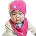 Wawoo®Infant Baby Beanie Hat Soft Cotton Sleeping Cap + Triangle Neckerchief Bandage Girls/Boys 3-24 Months Cartoon Horse
