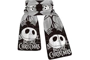 MAYDEE Christmas Nightmare Scarf, Men Women Children Trend of Versatile Crystal Velvet Autumn and Winter Warm Kids Scarf
