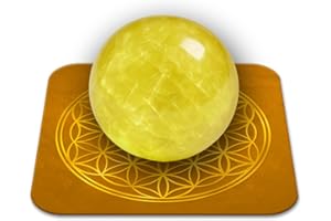 SENSUARI Pierre Citrine Naturelle Polie 2-3 cm Qualité Premium | Abondance, Confiance et Joie | Fleur de Vie incluse | Guide Pratique & Méditation Offertss | Cadeau Zen Bien-être | 1 unité