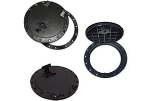 GENERIC 11" ABS Kayak Canoe Deck Plate Hatch Kayak Boat 28cm With Rubber Seal 11 Inch Universal