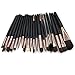 CINEEN 20 Pieces Professional Makeup Brush set, Eyebrow, Eyelash, Eyeshadow, Eyeliner, Lip, Brush Powder Coating Foundation