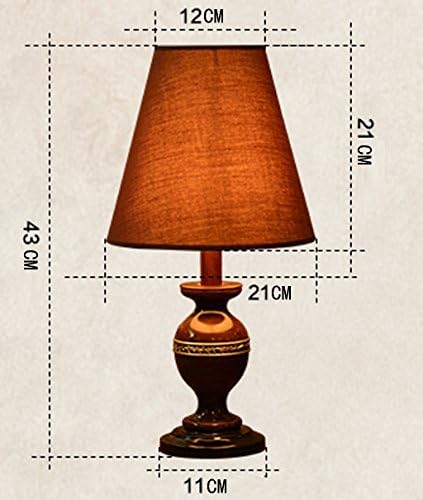 LXSEHN Table lamp European Pastoral Retro Warm Minimalist Bedroom Bedside Table Lamp(Four Models, Two Dimensions) Decoration Night Lamps Table Lamps Lights ( Color : C-XS )