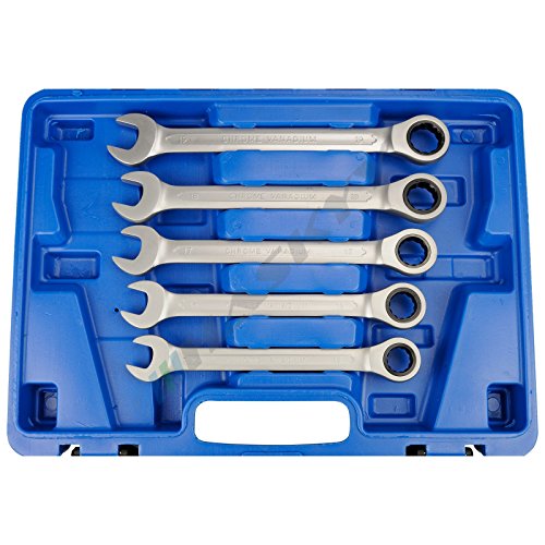 Ratschenschlüssel Ring Maul Ratsche Schlüssel Satz 8-19mm Werkzeug Set 12 tlg - 7