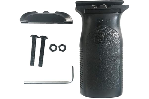 gotyou Noir Poignee Airsoft Poignee Verticale,FMA Light Rvg Poignée Picatinny 20mm RIS Rail Poignée Rail