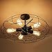 Produktbild SSBY Kreative retro Decke Ventilator Loft industrielle Lampe cafe bar Deckenleuchte American iron Ventilator Deckenleuchte