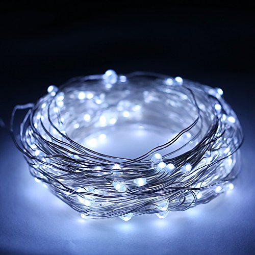 Solarbuy24 Solar Lichterkette Garten außen mit Kupferdraht 200 ,Innen Solar kette Garten,Weihnachten Wasserdicht 23M(wihte) - 2