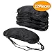 Produktbild Senkary 12 Stück Augenmaske Schlafmaske Augenblende Decke Schlafmaske Reise Schlafabdeckung mit Nasenkissen, Schwarz