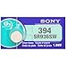 Produktbild Sony 394 (SR936SW) 1.55V Silver Oxide 0%Hg Mercury Free Watch Battery (3 Batteries) by Sony