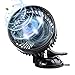 Price comparison product image Car Fans Tvird Car Auto Cooling Air Fan 360 Rotating Electric 12 V Summer Cooling Air Circulator Low Noise with Upgrade Sucker Black (Single Head)