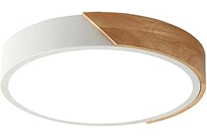 minifair Round Trichromatic Dimming LED Ceiling Light Flush Mount,White,16 inch