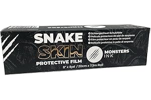‎MONSTERS INK Tattoo Pflaster Tattoo Folie Heilung, Second Skin Tattoo Folie, Wasserfest Duschpflaster Bandage Tattoo Zubehör, Tattoofolie, Monsters Ink Tattoo (20cm x 7.3m)