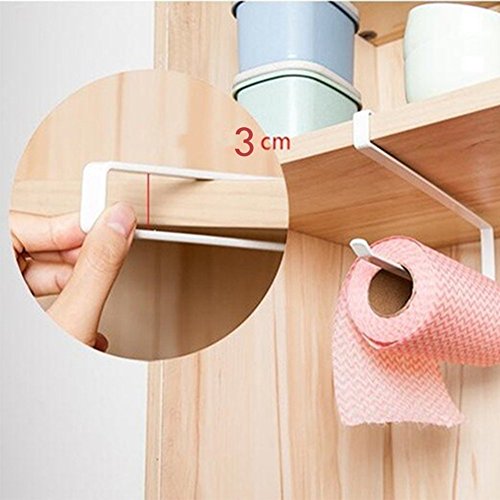 Preisvergleich Produktbild Nicebuty Fashion Küchenrollenhalter aus Metall Paper stand by Asien Unterteller (weiß)