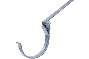 DAPRONA Fer à gouttière réglable, support de gouttière Argent RG 280