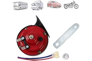 ZHUIDREAM Clacson Per Camion 300db Corno Di Lumaca Elettrico Ad Aria Forte, Trombe Bitonali 12v Per Auto, Kit Di Corni Per Treni Impermeabili Super Forte,Per Suv Car Boat Moto Trombe Auto Potenti (1 pezzi)