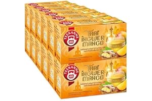 ‎TEEKANNE Teekanne Thai Ingwer-Mango, 12er Pack (12 x 20 Teebeutel), 12 x 45 g