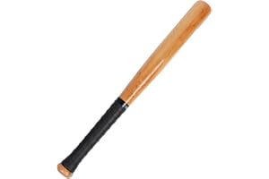 Latinaric Batte De Baseball en Bois Naturel avec Poignée Antidéparante Sport 54cm 64cm 74cm 84cm